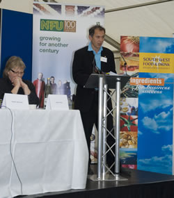 Marc Millon speaking at the Exeter Festival of South West England Food and Drink Conference 2008 